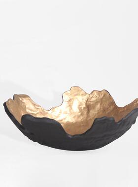 现代侘艺术果盘茶餐桌ES-A6304托饰品装饰摆件盘民宿新中几式寂样