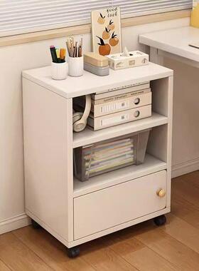 床头柜卧室移动置家物架收纳床边柜简带易用书TBN柜小型储物轮柜