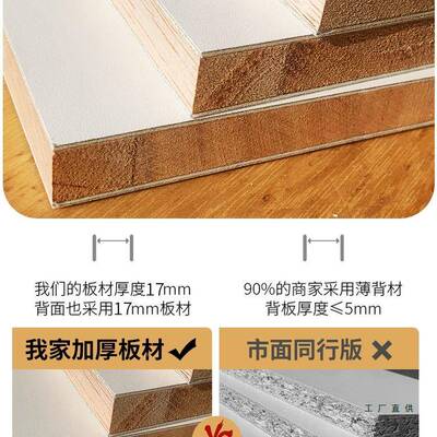 定实木衣带书桌家用卧室现简约储物柜组合制大代衣橱62415柜梳妆