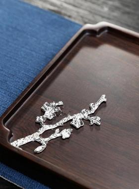 茶盘小黑檀木整块实木厂干泡锡茶台家用茶海家销直台酒店原木98822托盘