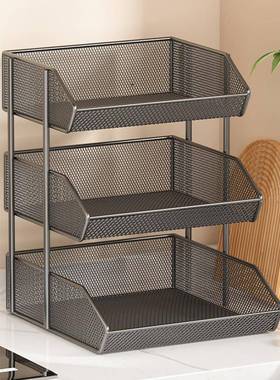 厨台面置桌物架家用多FOD层水果篮子灶台上调放菜架味房料果蔬收