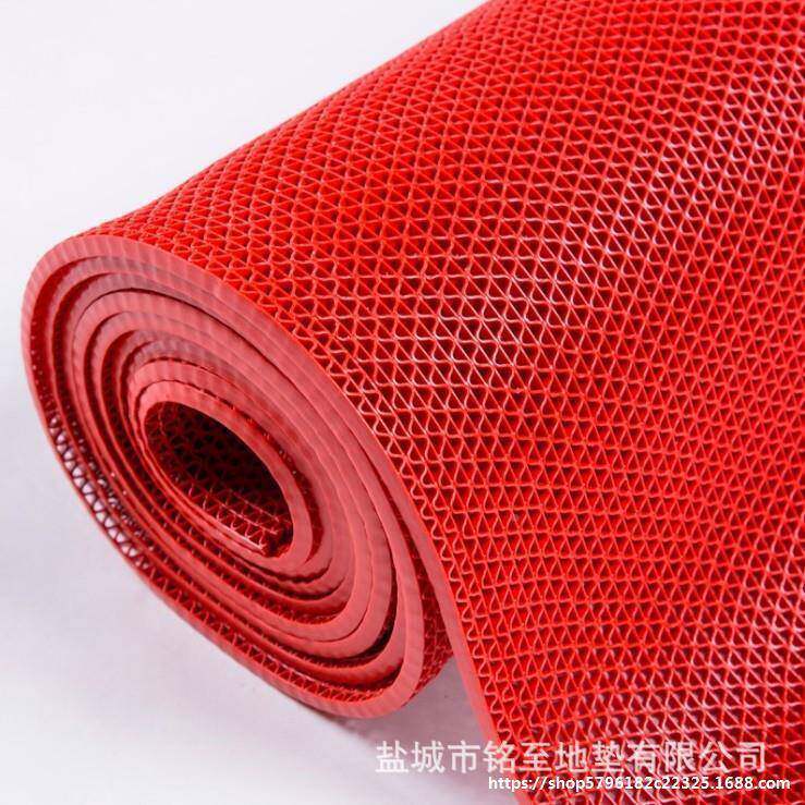 PVC镂空防滑垫防水垫S型格塑料网卫生厕间所WPT室泳池厨房隔浴水