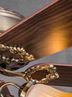 式客厅扇灯风扇灯6HPH-LSC0寸大美力欧式仿古复吊古风带电风扇的