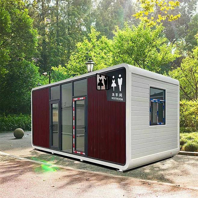 户外移动厕所景区公共卫间简房移动厕所一易公厕工地体式淋浴环保