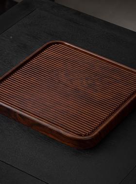 新茶中式竹木正方形竹制茶盘具50758家茶套装海排水蓄用水式茶台