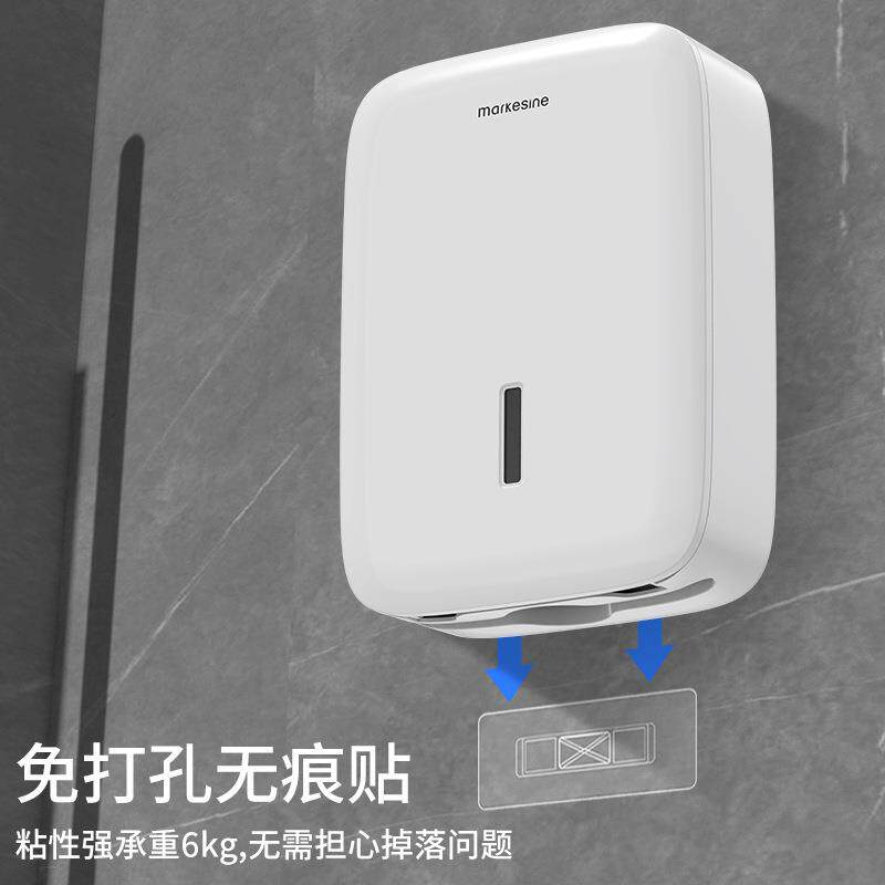 打孔擦纸手纸盒手壁挂式酒店免洗手间双包纸盒商场厕MK-316所大容