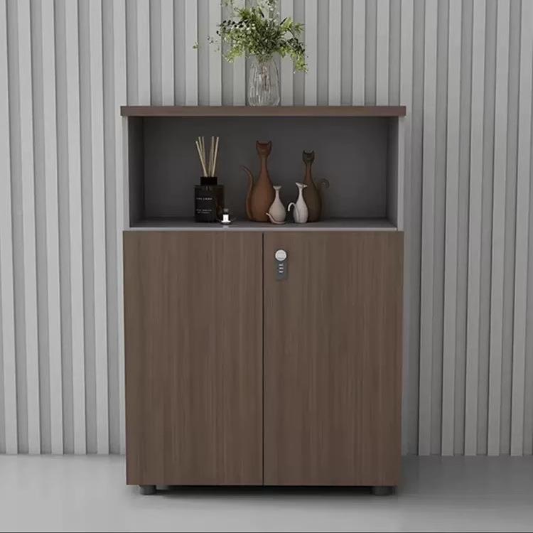 办公室隔代简约文件间30UDG048柜屉木质储物落地柜带密码锁现抽资