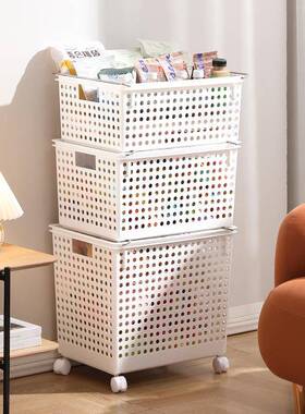 9WOR儿童忙玩具收箱带轮宝宝量碌F769T58S筐积木娃娃纳整理筐忙碌