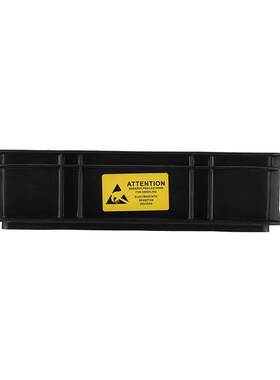 CJ-8303B防静电周转箱 黑色带盖子 隔板EU电子元件零件盒导电