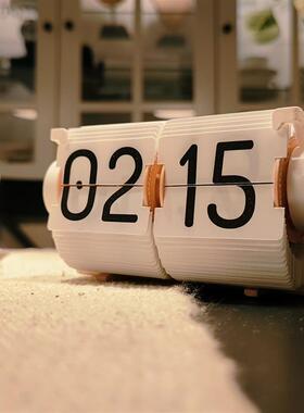 时流闹响自动调时翻页计时时间管理时光钟桌面多功搭能钟桌装FQ01