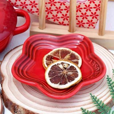 式6261法彩虹盘炻瓷味11c厨m花朵小碟家用房醋碟蘸料碟调碟套装