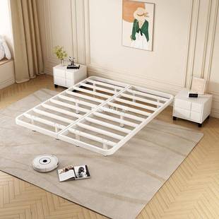 无品牌/日加式简约人无床头悬浮床架子排骨架家用艺床厚单人双铁