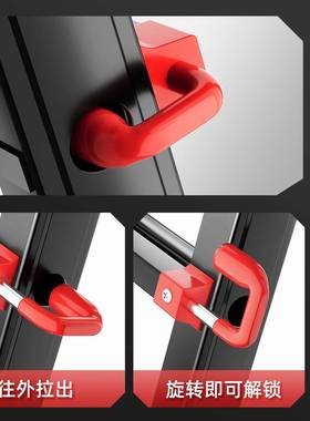 折小巨人伸缩梯子人字TQK梯用升降携叠加厚多功能便家楼梯工程铁