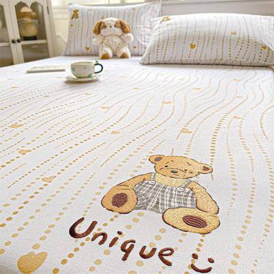 0225新床全棉老粗布单品系20250218列单款床笠家用床品垫套床罩全