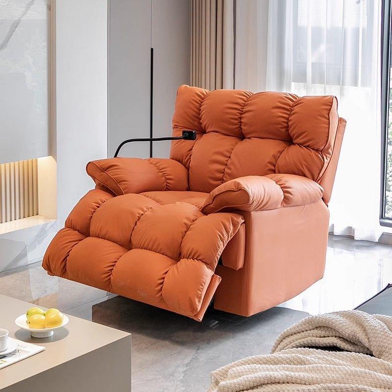 头摇等舱单人1708475沙发旋转座可躺睡猫抓皮轻奢云朵动功能懒人