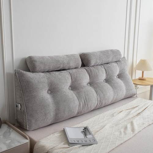 66防三床头靠垫撞软垫床上靠背榻榻米软包护颈枕护腰大靠枕头拆角