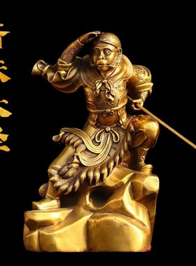 开运纯铜猴子摆件精品齐天大圣踏云孙悟空 斗R战胜佛神像家居创意