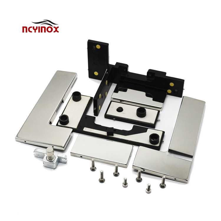 JM-091R 304不锈钢高档浴室玻璃门下夹门配件 玻璃门夹