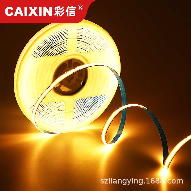 COB灯带12伏24V低压自粘软灯条2835线条柔性幻彩led双色流水灯带
