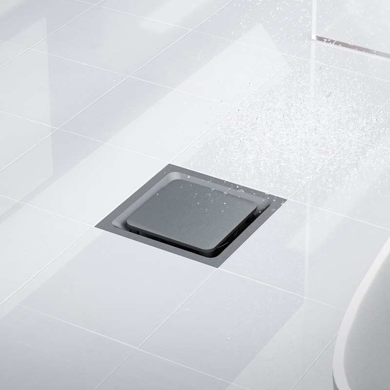 方形隐形地漏加厚全铜防臭隐藏式快排水防反水简约家用隐形地漏