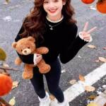 花边拼接半高领打底衫女修身设计感内搭ak1