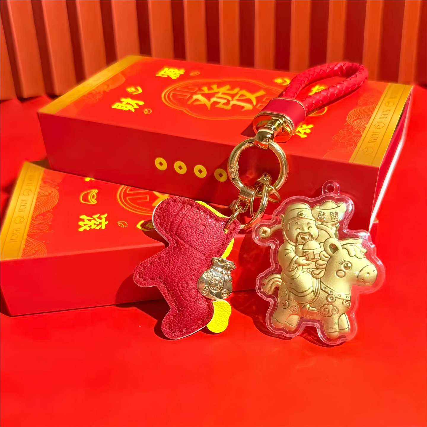 热卖水贝马年马上有钱财神爷手机扣背包挂件钥匙扣暴富送女友情侣