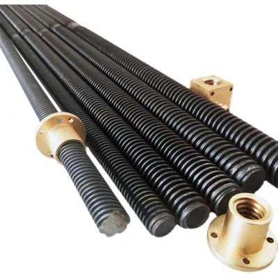 TR32*3T32x6TR36*3TR36x6牙距高强度加长梯形扣丝杆/T型扣丝杠