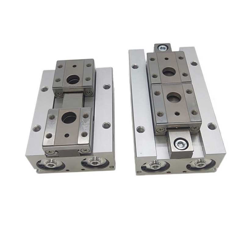 滑台气动手指气缸MHF2-8D/12D多规格薄型导轨平行气爪轻量化