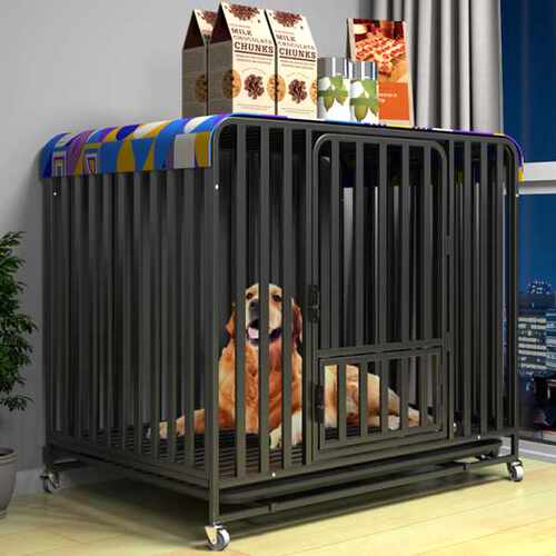 狗笼子中大型犬带厕所分离宠物狗笼室内围栏边牧拉布拉多金毛家用