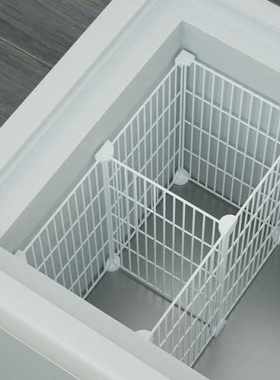 #小冰柜内置物架家用压缩机台阶上小型号小尺寸矮分隔架窄分层架