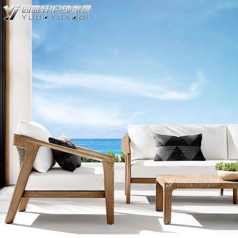 户外沙发庭院防腐防晒柚木藤编沙发露台酒店民宿实木家具花园沙发,鲜花速递/花卉仿真/绿植园艺,割草机/草坪机,淘宝优惠券,粉丝福利购,淘宝优惠卷