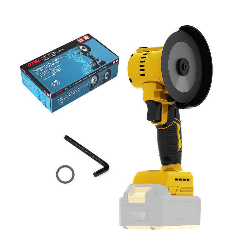 外贸4寸无刷外转子充电角磨机锂电磨机小型手持清缝机电磨打磨抛