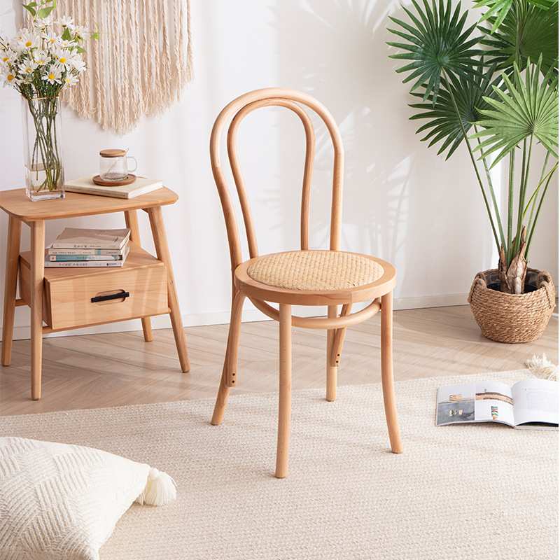 曲木餐椅thonet椅法式复古椅子做旧实木餐椅美式餐椅桑纳索耐特椅