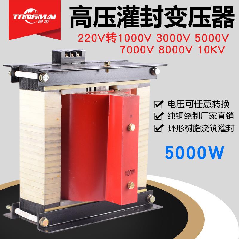 单相灌封高压变压器10KW220V转10KV5000V7KV高压耐压试验变压器