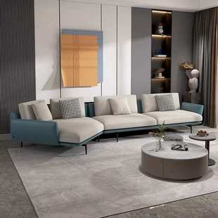 北欧布艺沙发客厅2025新款 现代简约网红贵妃小户型科技布沙发组合