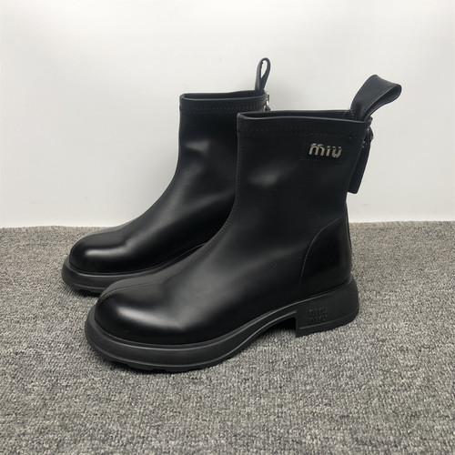 品牌撤柜后拉链单短靴马丁靴女