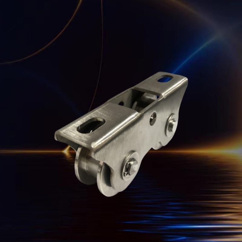 304不锈钢重型UＶＨ双轮固定支架款平移门轴承轨道轮庭院大门地轮