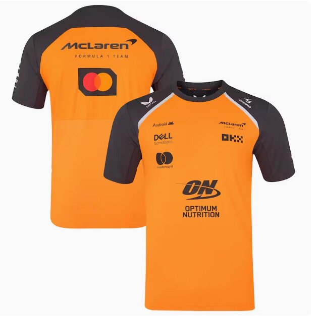 2026新款F1赛车服迈凯伦车队车手奥斯卡·皮亚斯特里同款短袖T恤