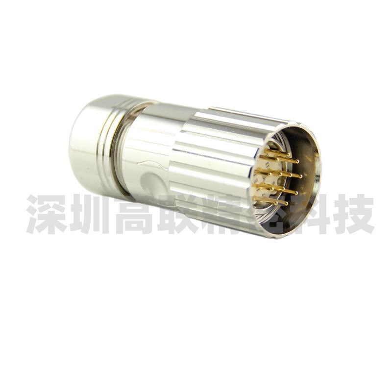 M23连接器6孔8针12PIN17/19芯公/母M623航空插头M923编码器接头