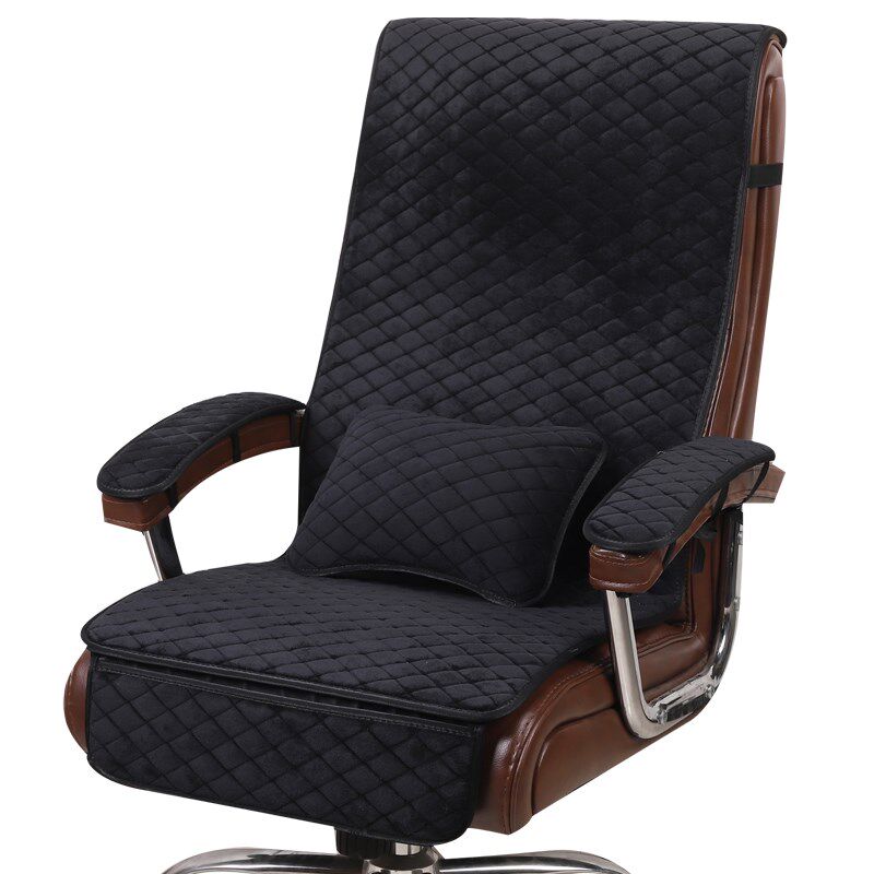 XEI3椅子垫子老板椅办公室坐垫靠背一体办公椅电脑椅靠垫椅垫四季