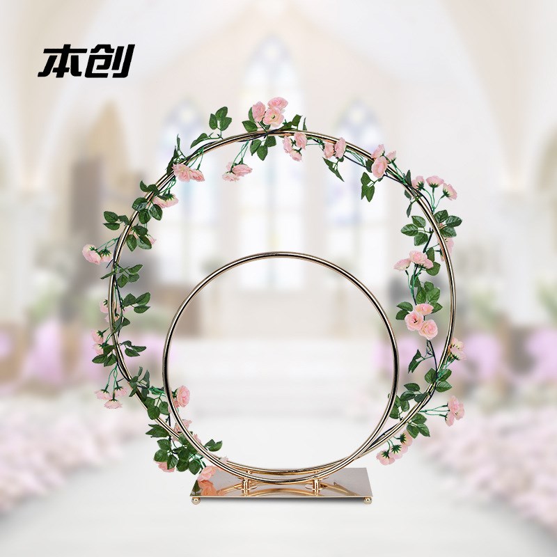 舞台背景萬聖節白色花朵拱门婚礼道具万圣节生日蛋糕玫瑰花背景墙