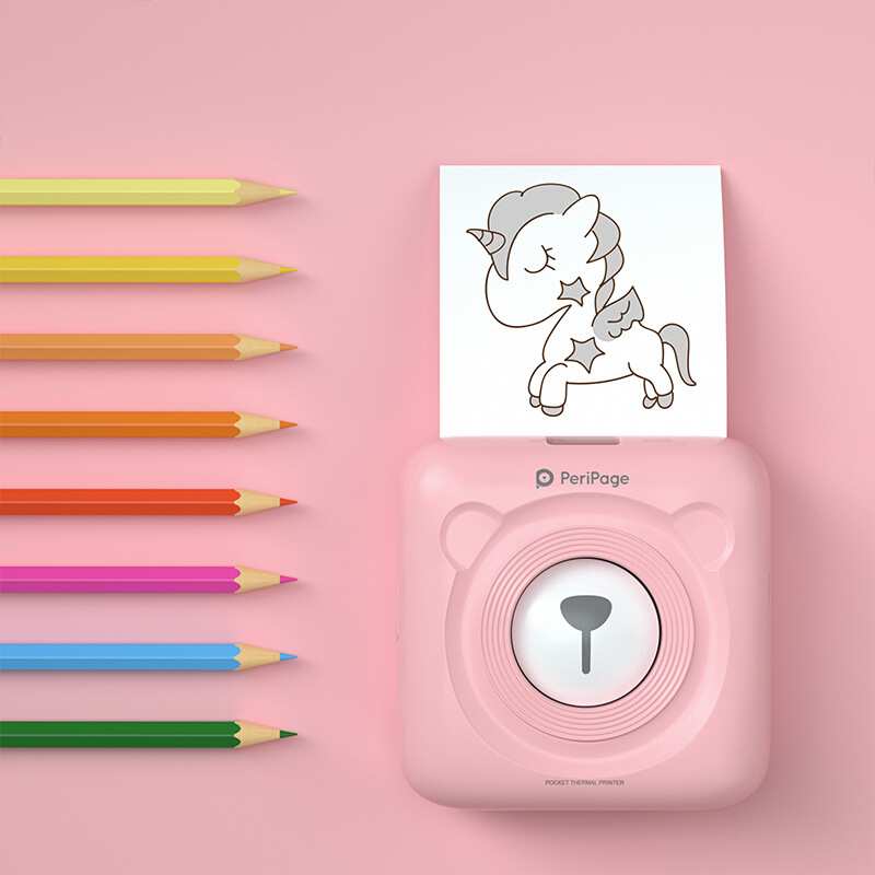 Peripage爱立熊A6外贸款高清手机蓝牙照片标签手帐便携热敏打印机