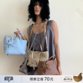 ECODAY春夏新品 出游通勤包女斜挎手拎 原创设计斜挎编织包手提时尚