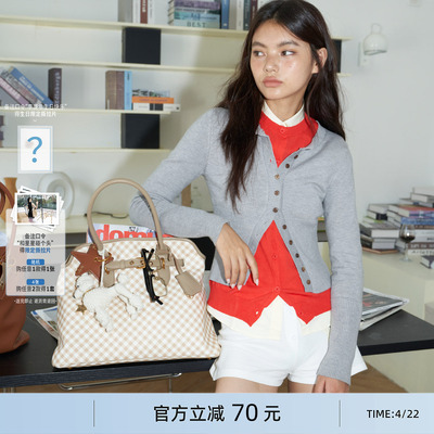 ECODAY原创设计秋季手提公文包女包休闲通勤单肩手拎邮差包大容量