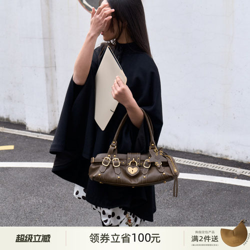 ECODAY大号横版长款心锁包