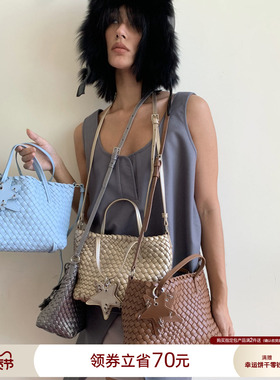 ECODAY秋冬新品原创设计斜挎编织包手提时尚出游通勤包女斜挎手拎