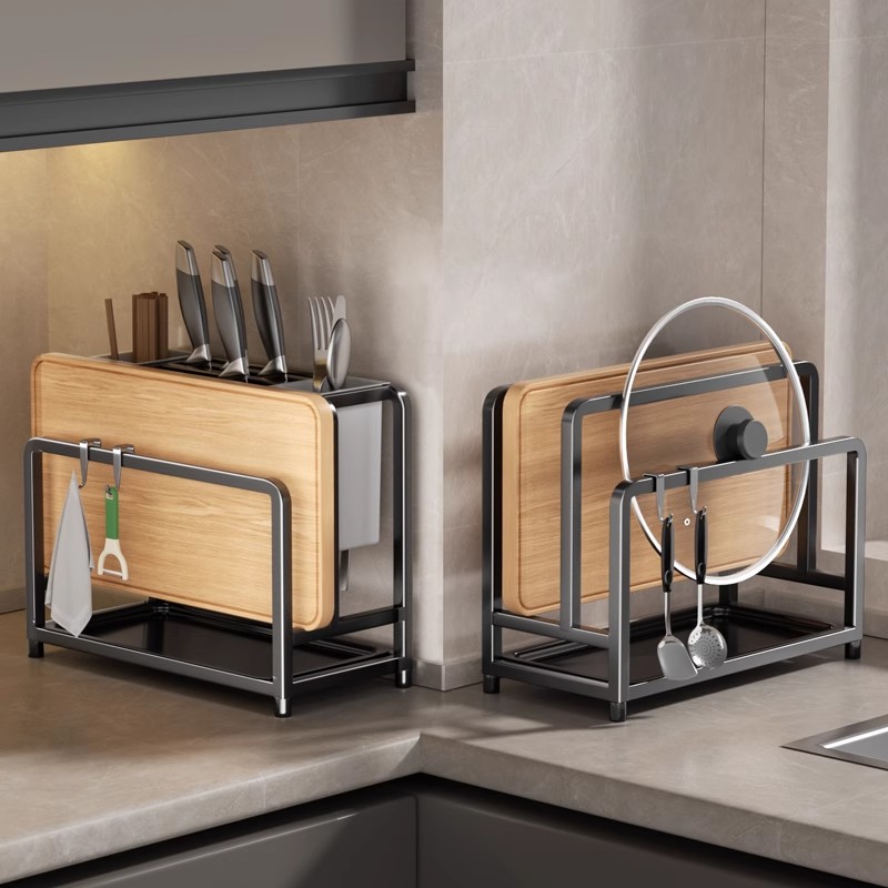 厨房置物架刀架菜板展板架