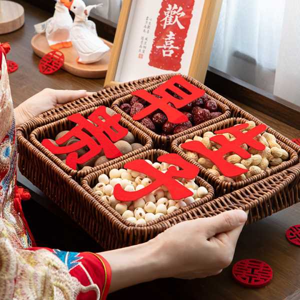 早生贵子结婚压床摆件模具婚礼铺床用品婚房布置装饰婚庆用品大全