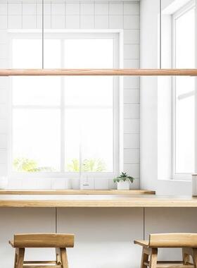 一字餐厅17315圆灯奢棒条吊灯长轻现代简约吧台茶室餐桌吊灯极简