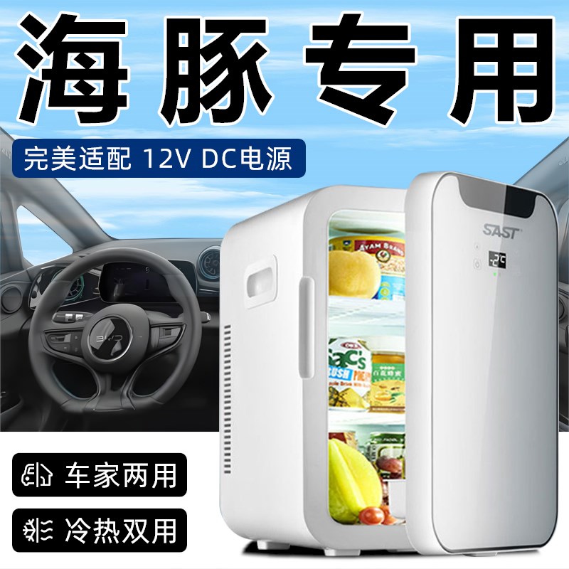 适用于比亚d迪海豚车载冰箱汽车专用冷藏冷冻保鲜小型12v车家两用